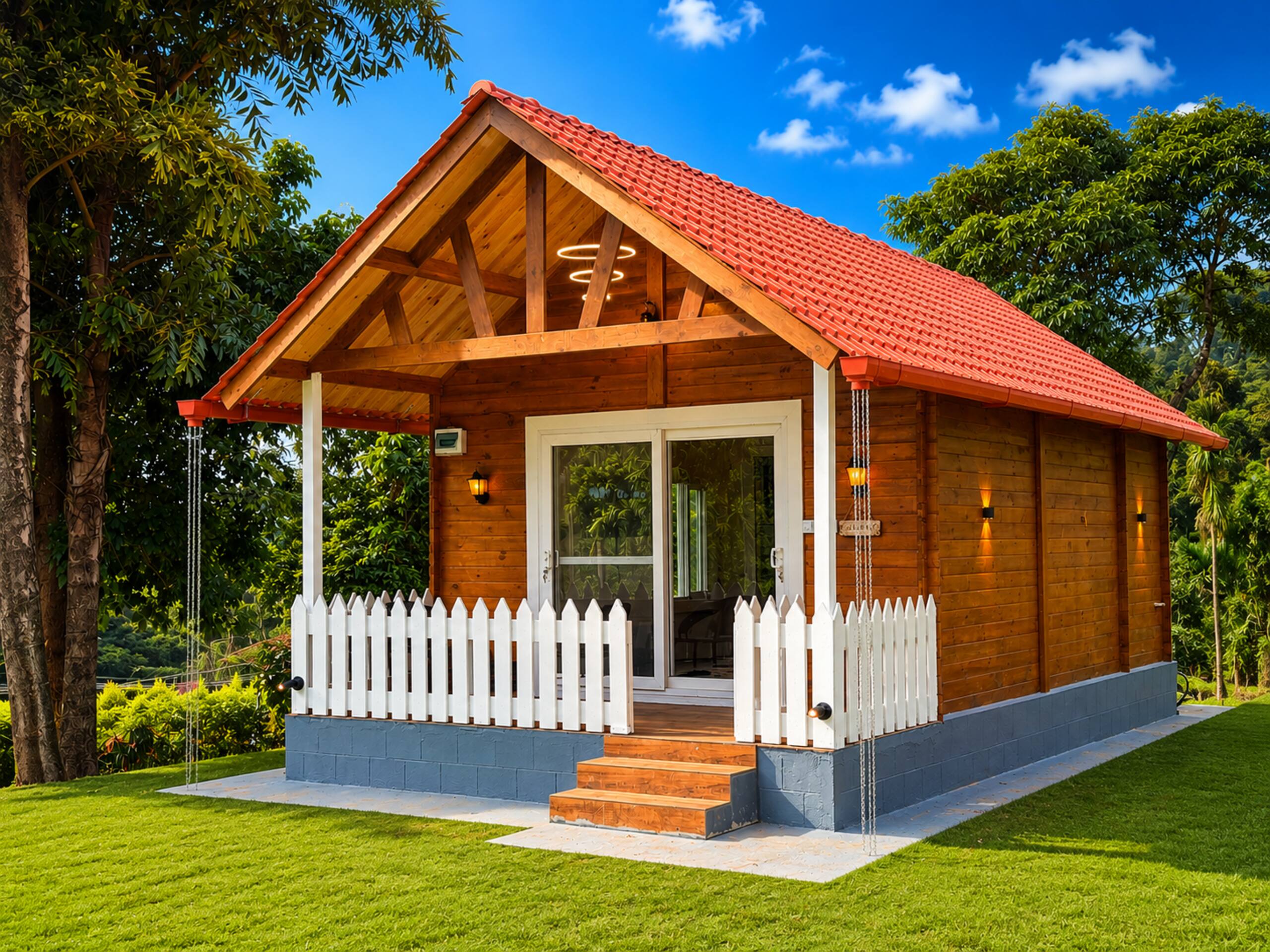 Wooden lux cabin in oxyzone Homestay Coorg