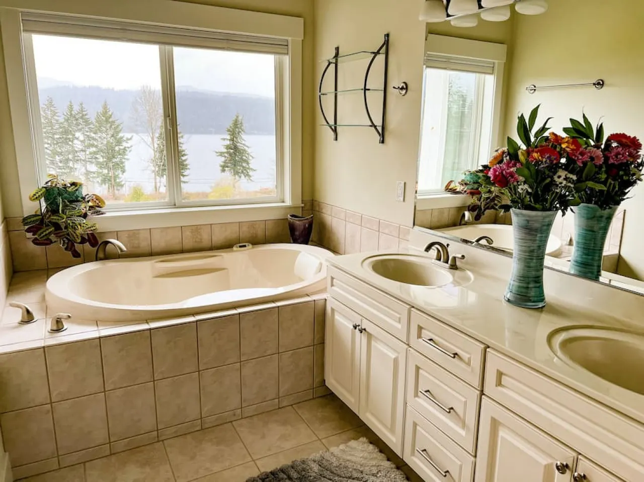 Hilltop Home on Lake Whatcom Views, Beach Access & Space for Ten 10