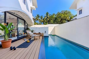 KAI VISTA | 1BR in Siolim |Serviced|pool | steam