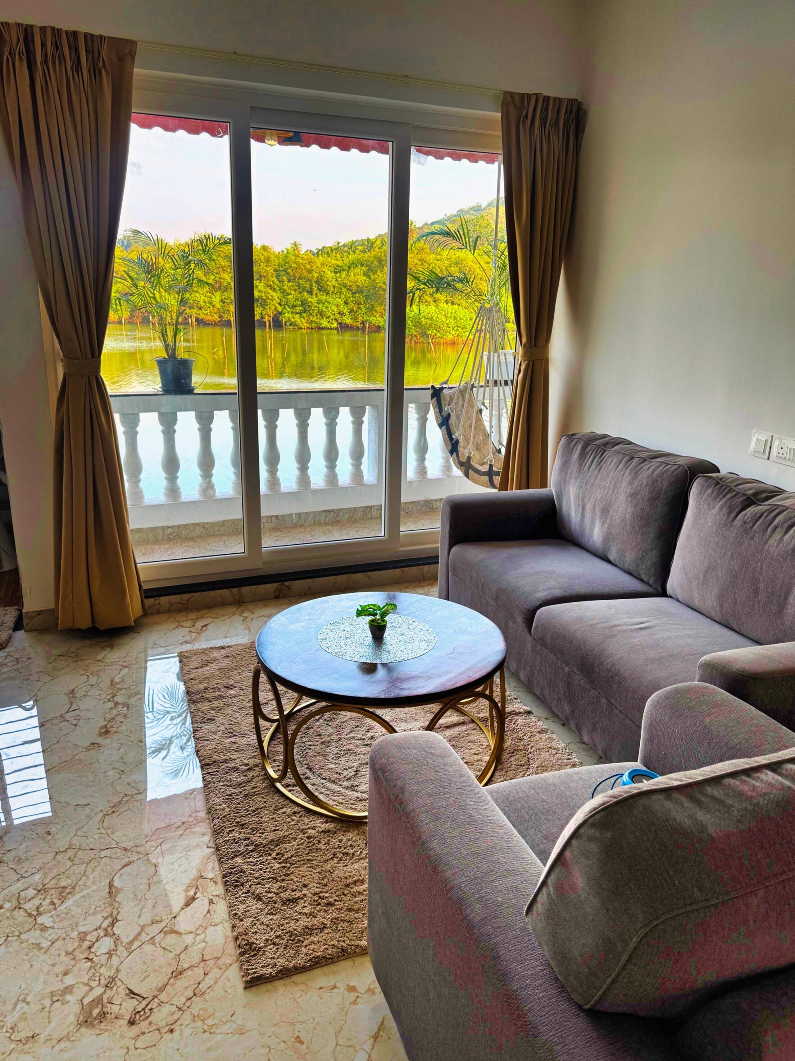 Riverfront house | LivLig.stays |15 min to anjuna 1