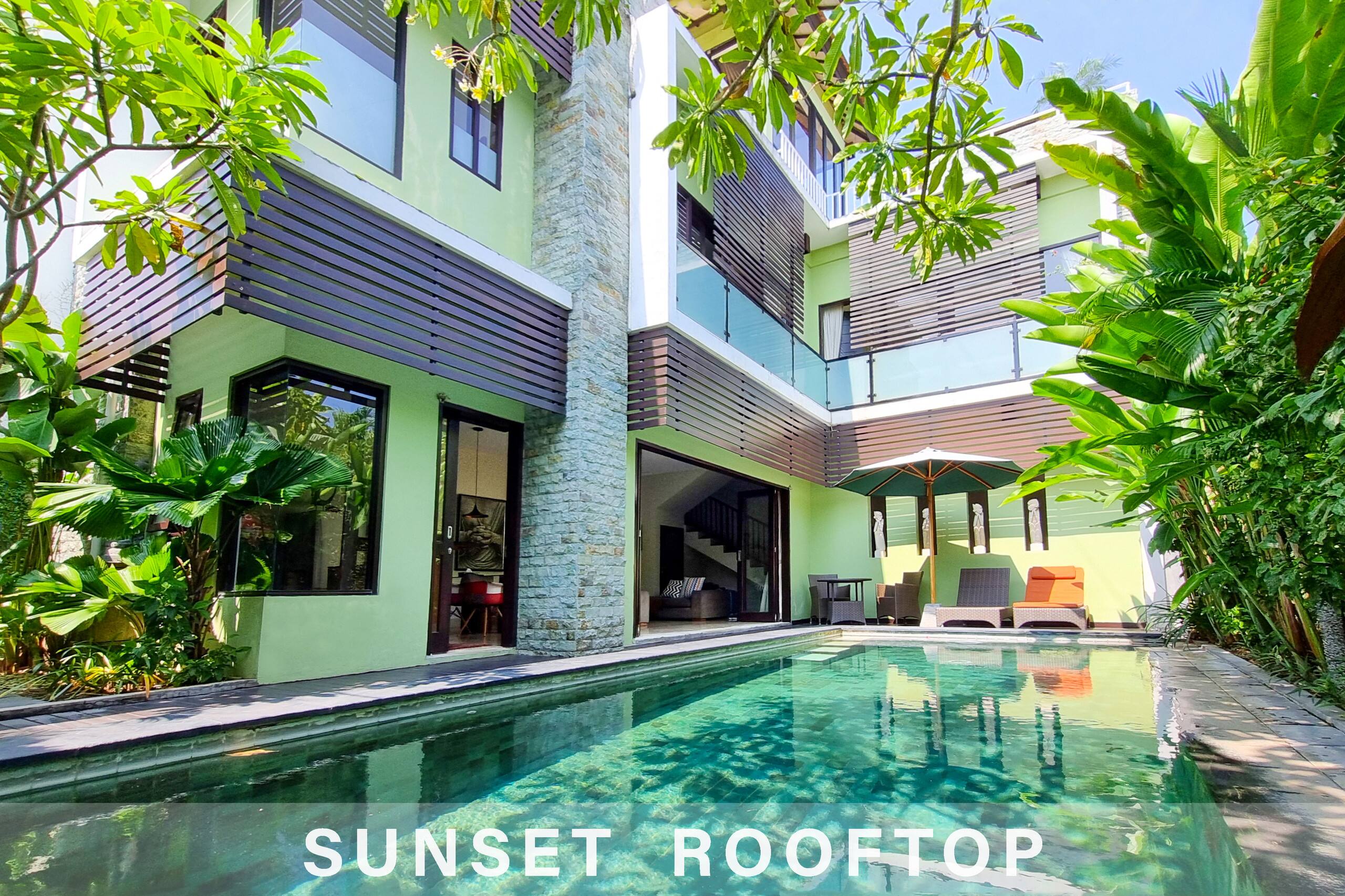 Sunset Rooftop 2BR Pool Villa Central, Seminyak — photo 2