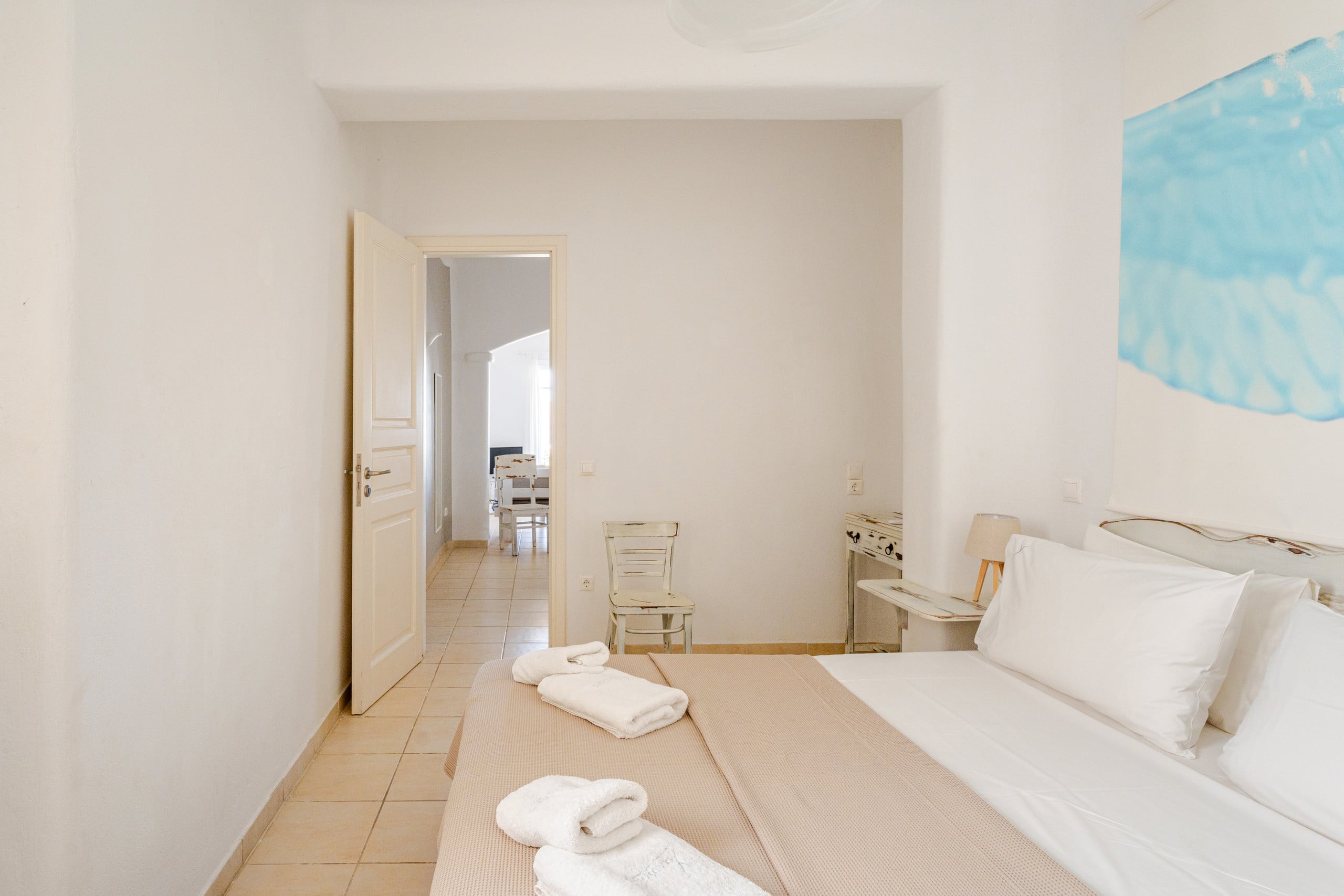 Family 2BR Sea View Apt | Shared Pool Panormos 16
