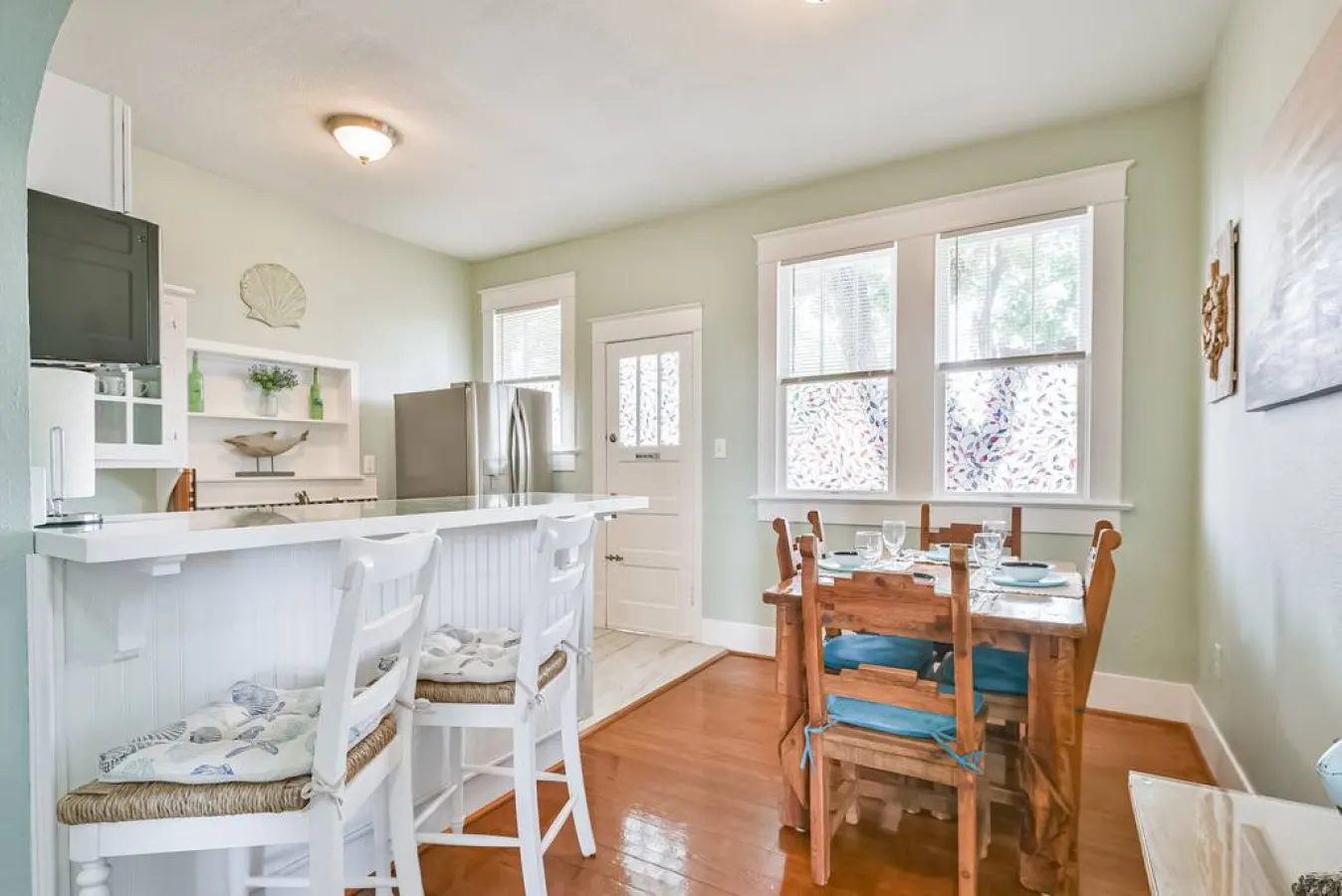 Coastal Blue Cottage is Steps to Beach and Seawall 9