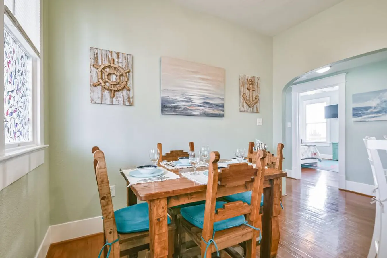 Coastal Blue Cottage is Steps to Beach and Seawall 11