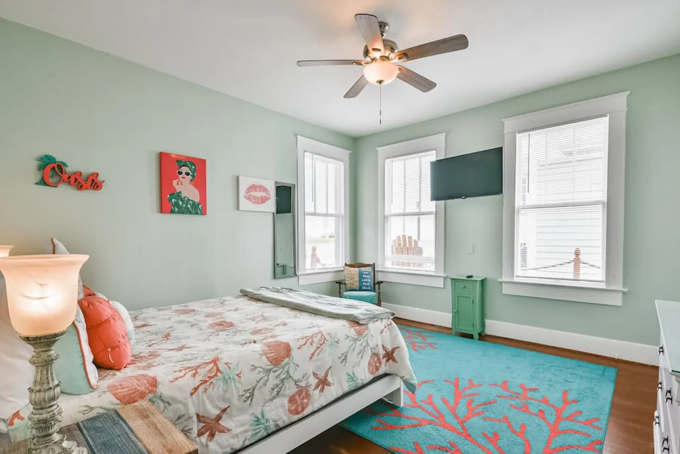 Coastal Blue Cottage is Steps to Beach and Seawall 12