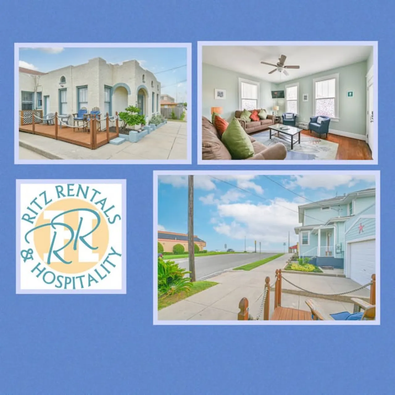 Coastal Blue Cottage is Steps to Beach and Seawall 6