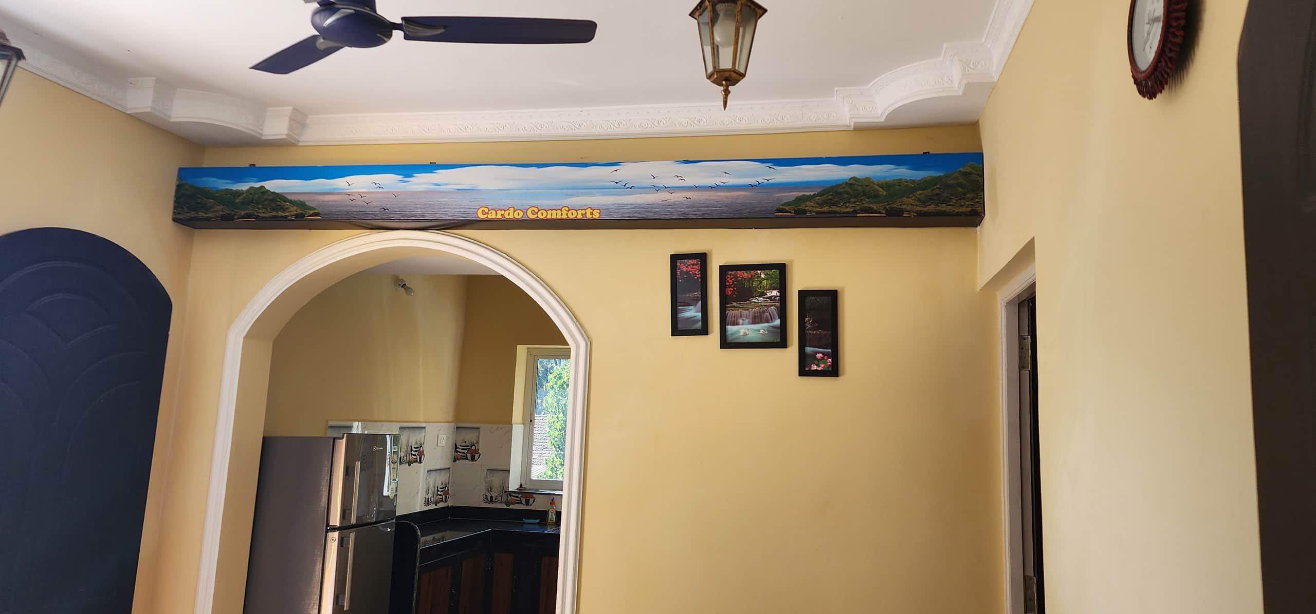 1BHK peaceful studio R2 AC WiFi. 2km Beach 11