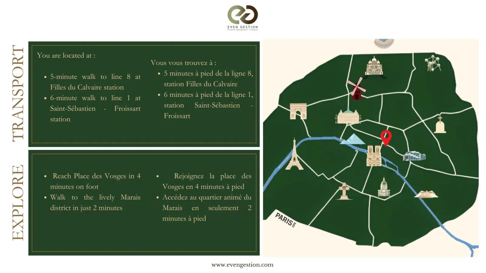 1BR - 4 people - Turenne - Place des Vosges 17
