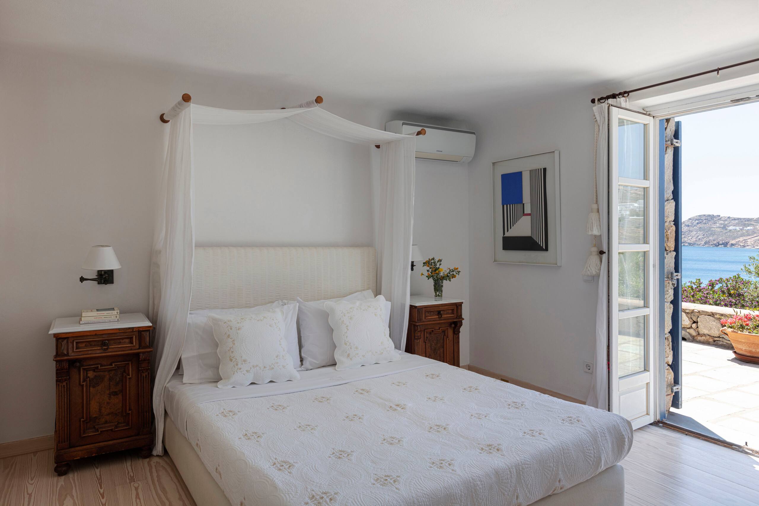 Villa with private pool, steps from Elia Beach 14
