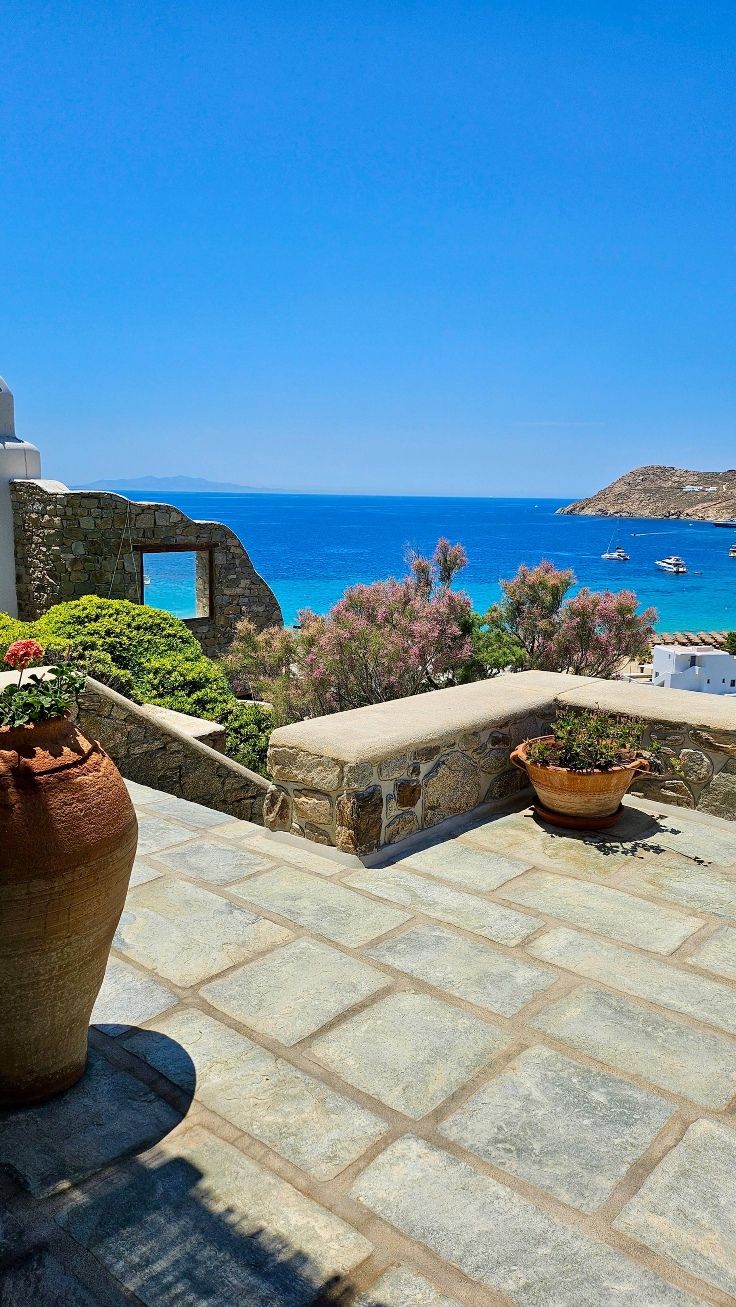 Villa with private pool, steps from Elia Beach 33