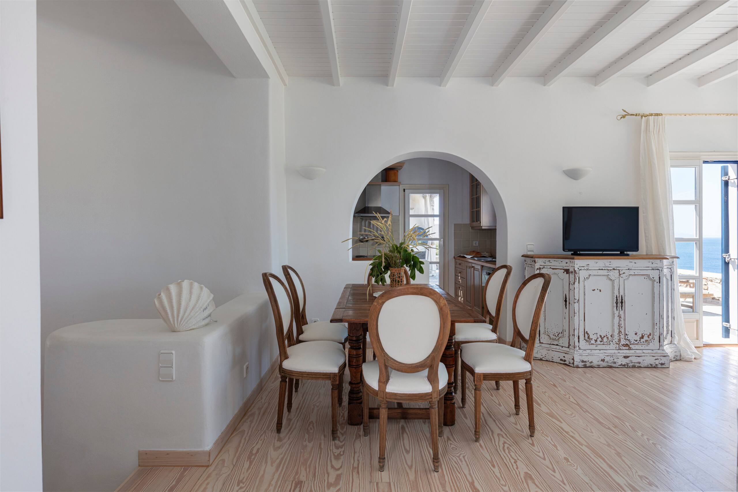Villa with private pool, steps from Elia Beach 11