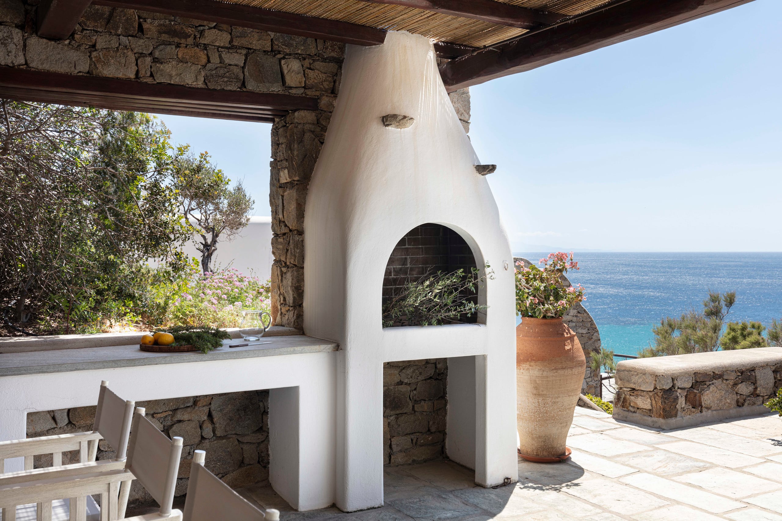 Villa with private pool, steps from Elia Beach 38
