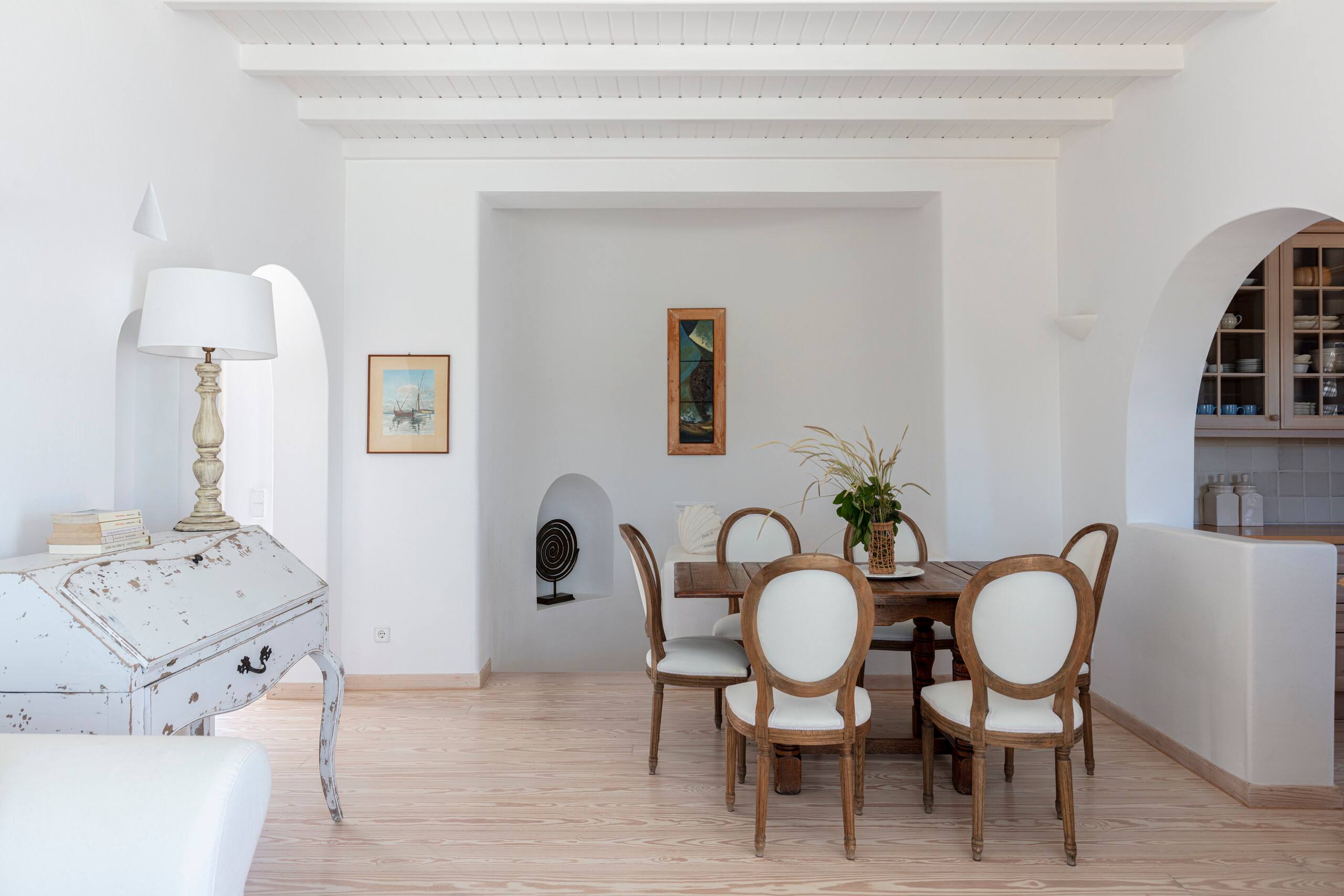 Villa with private pool, steps from Elia Beach 12