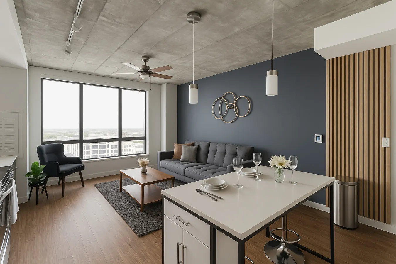 Bright 2BR Apt | Pool, Gym & Walkable Area