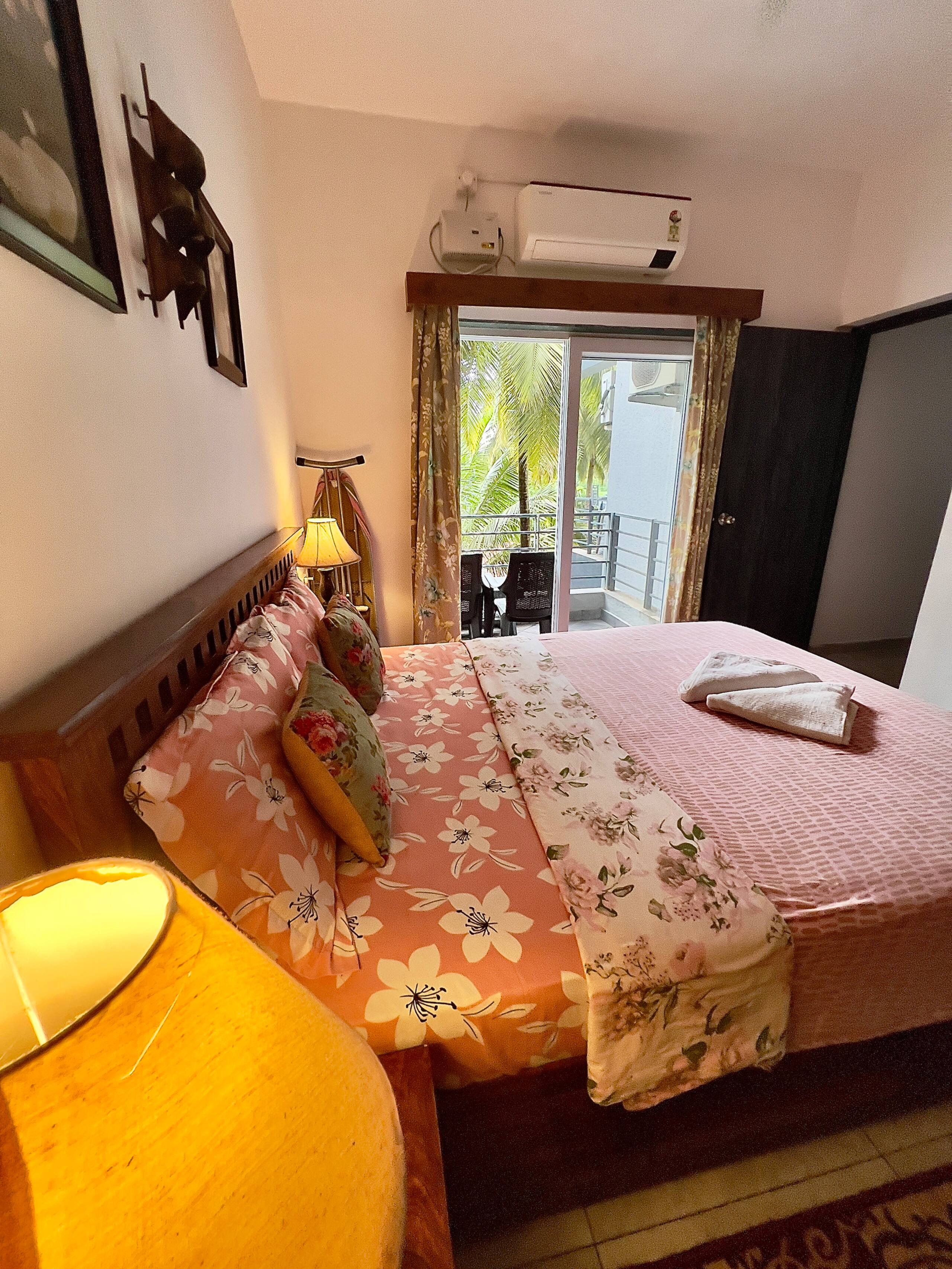 The Cider Goa B |1BHK FullyAC Sleeps 4| Beach3min 26