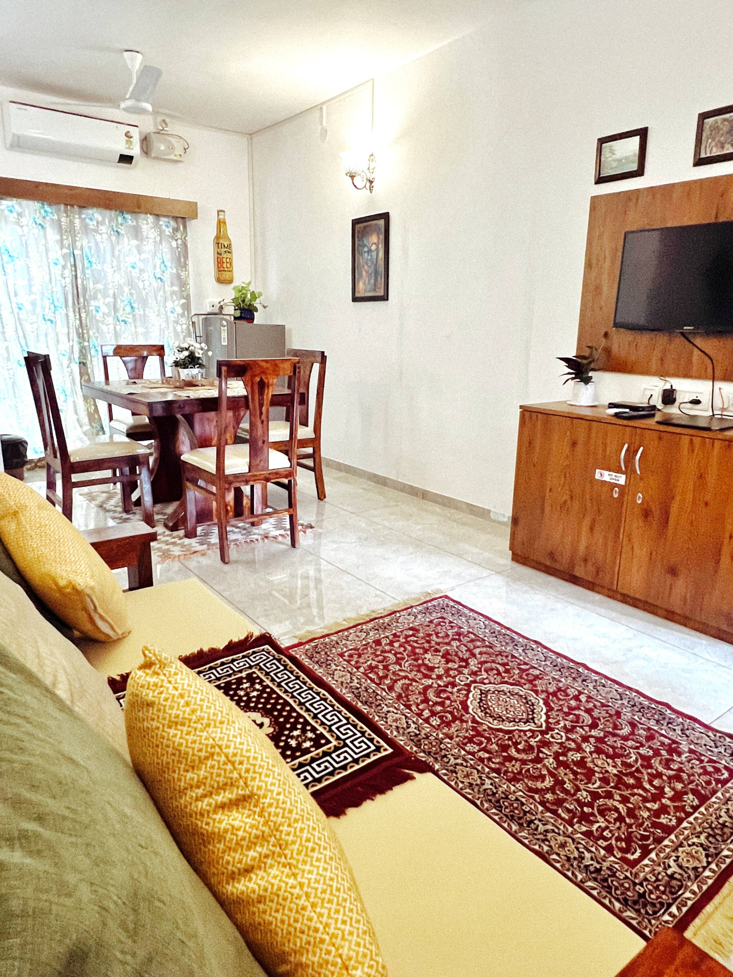 The Cider Goa B |1BHK FullyAC Sleeps 4| Beach3min 10
