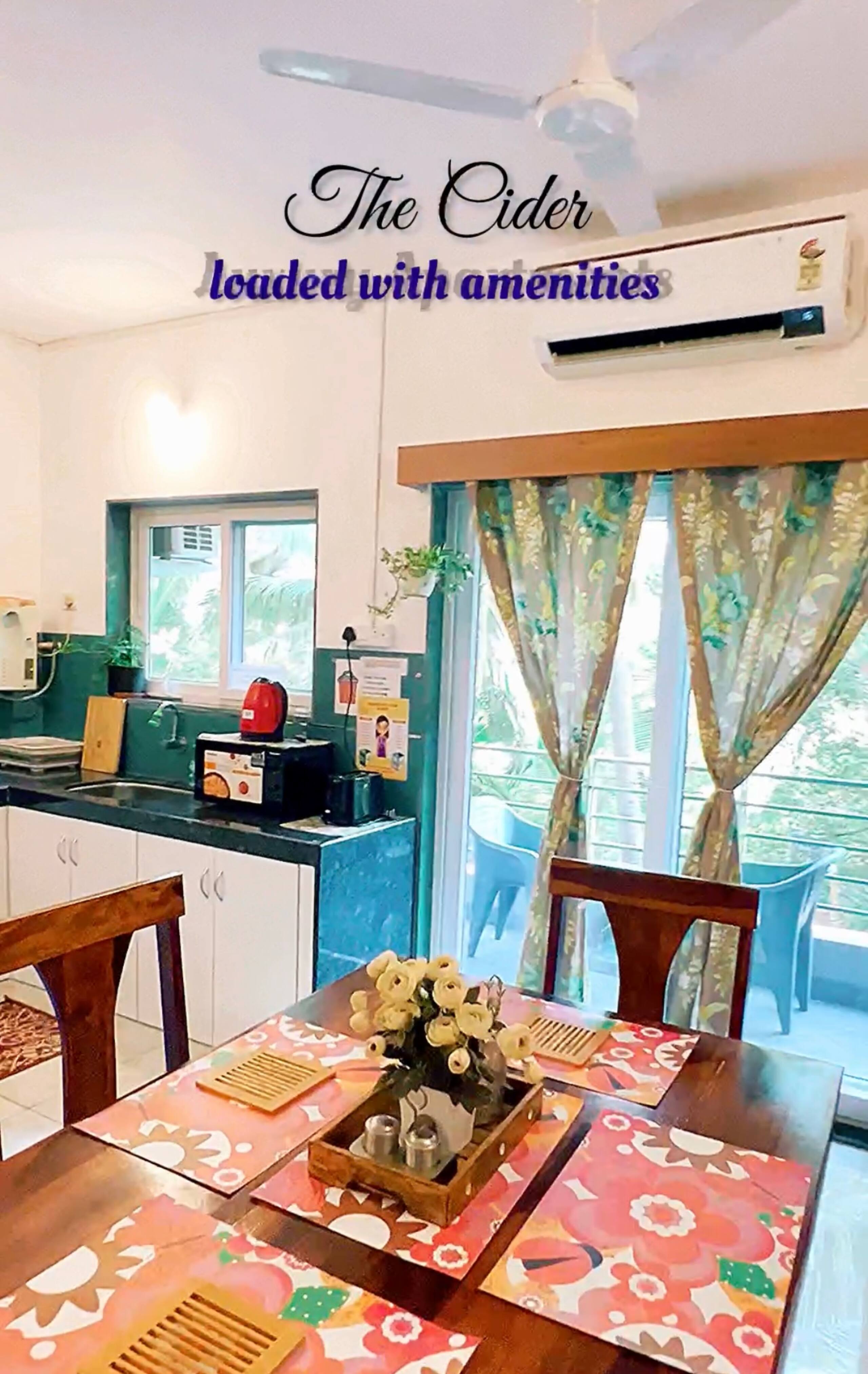 The Cider Goa B |1BHK FullyAC Sleeps 4| Beach3min 17