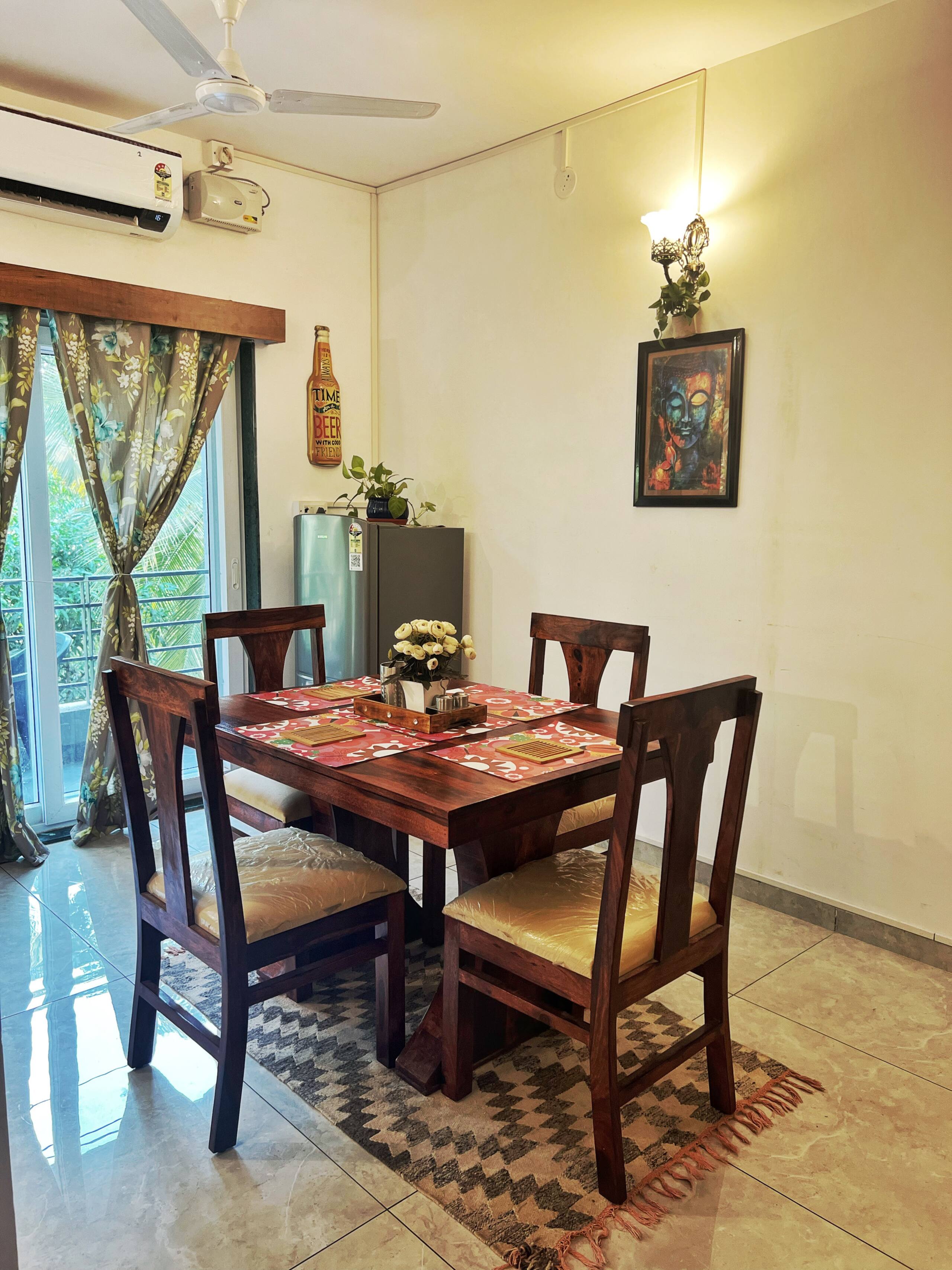 The Cider Goa B |1BHK FullyAC Sleeps 4| Beach3min 3