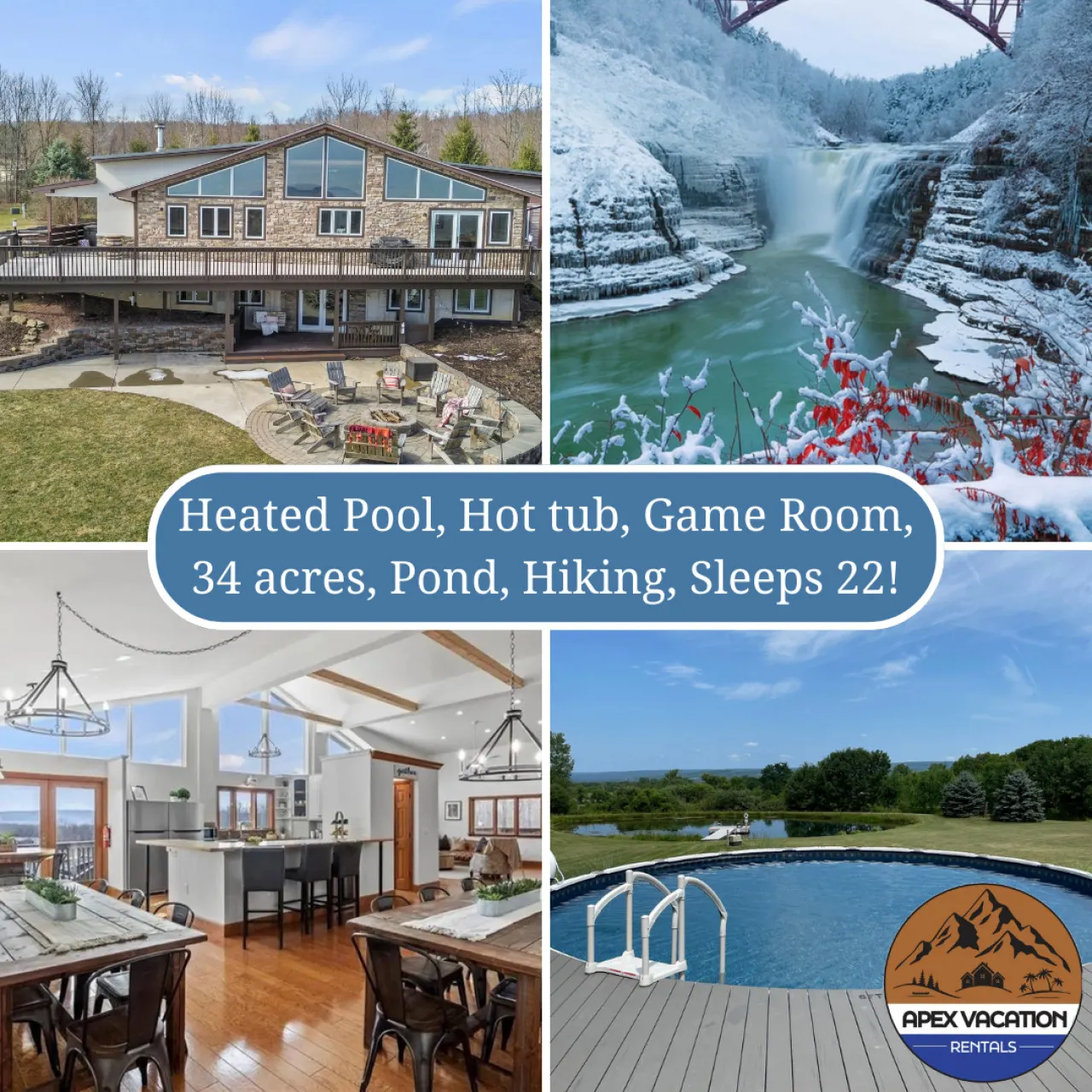 Beautiful Chalet with VIEWS/Pool/Hot tub/Pond! 20