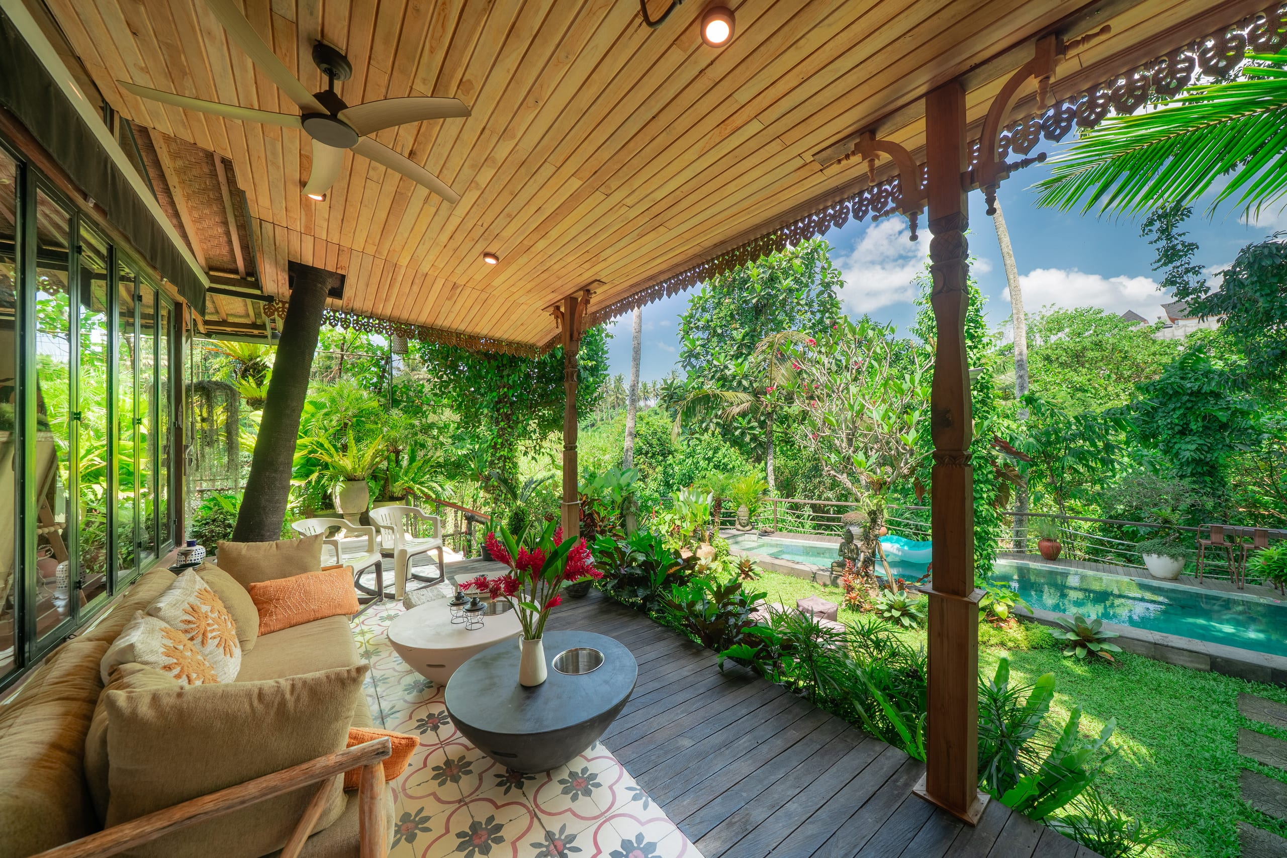 Tropical Kasbah Wooden House Ksar w/ River