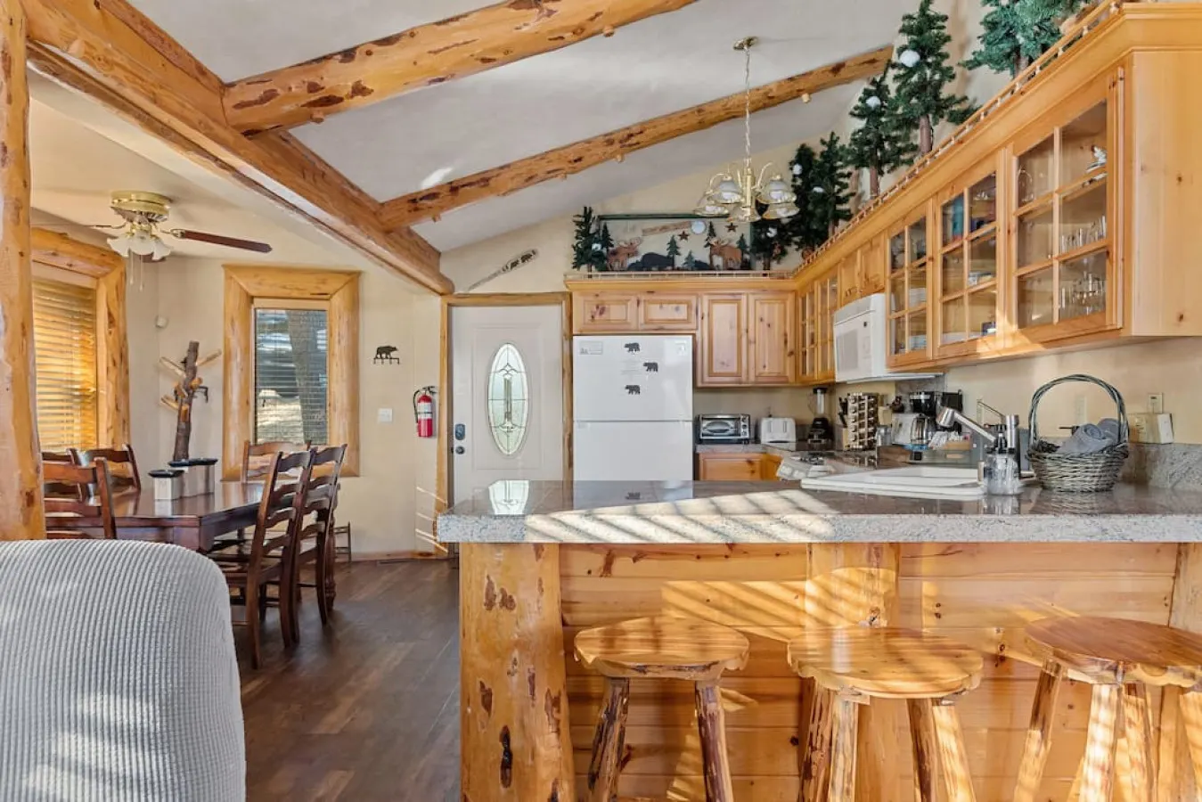Bearadise Log Cabin w/ Forest Winter Views & Charm 14