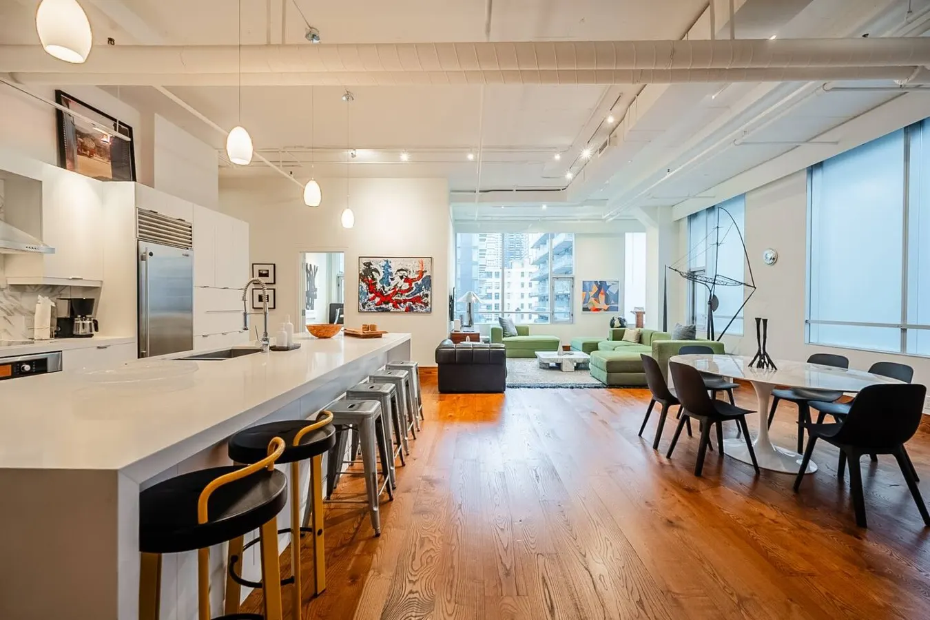 2BR Designer Loft • Modern Industrial Charm