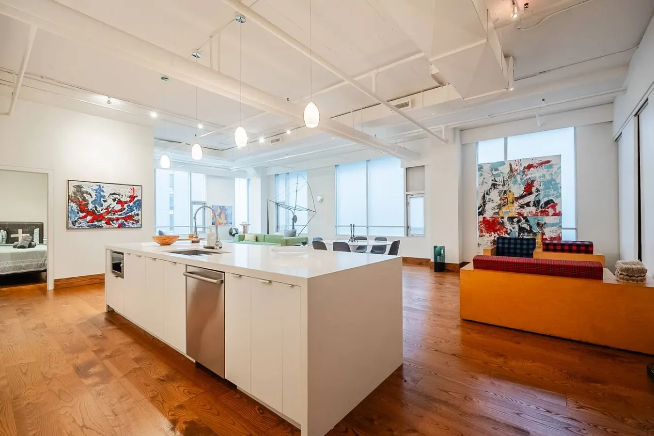 2BR Designer Loft Modern Industrial Charm 2