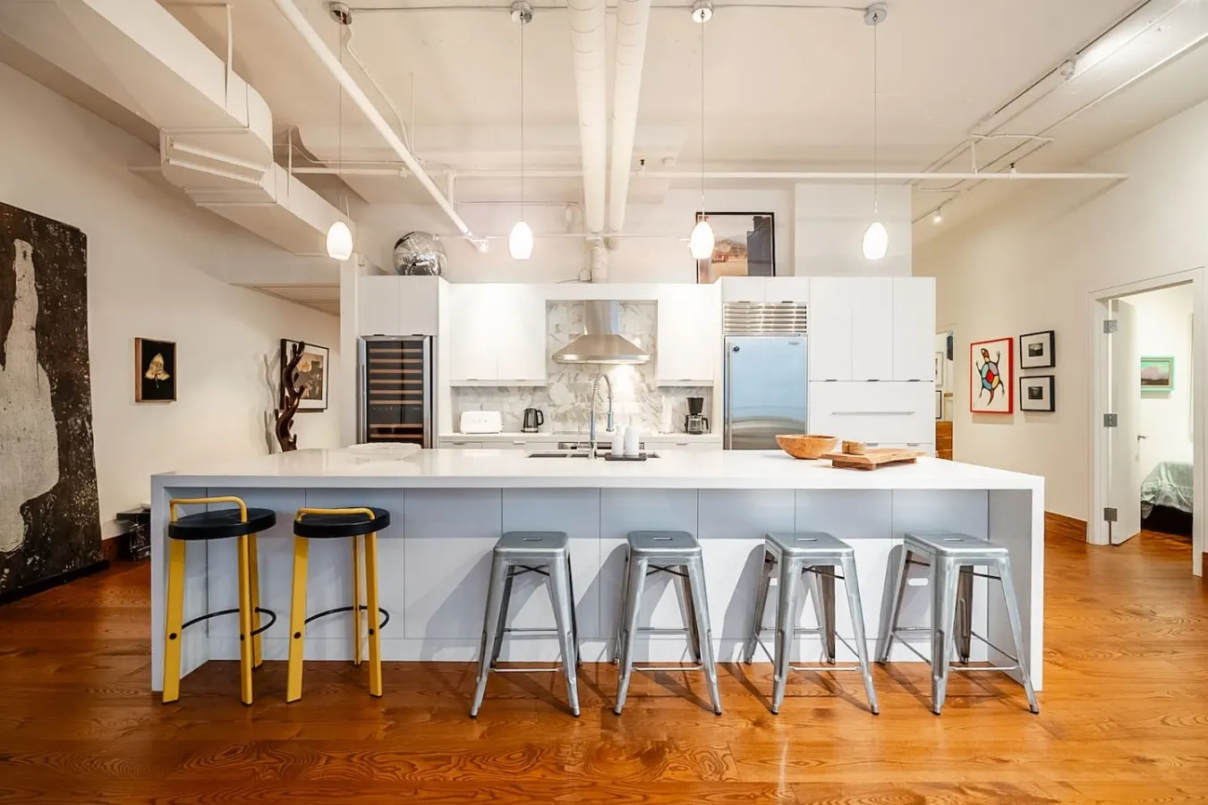 2BR Designer Loft Modern Industrial Charm 11