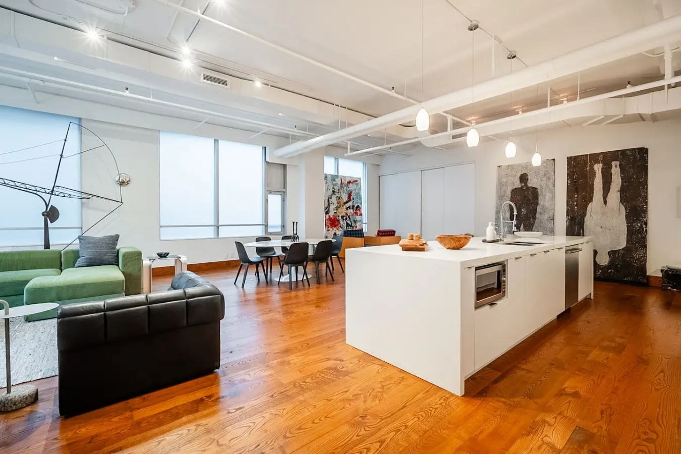 2BR Designer Loft Modern Industrial Charm 12