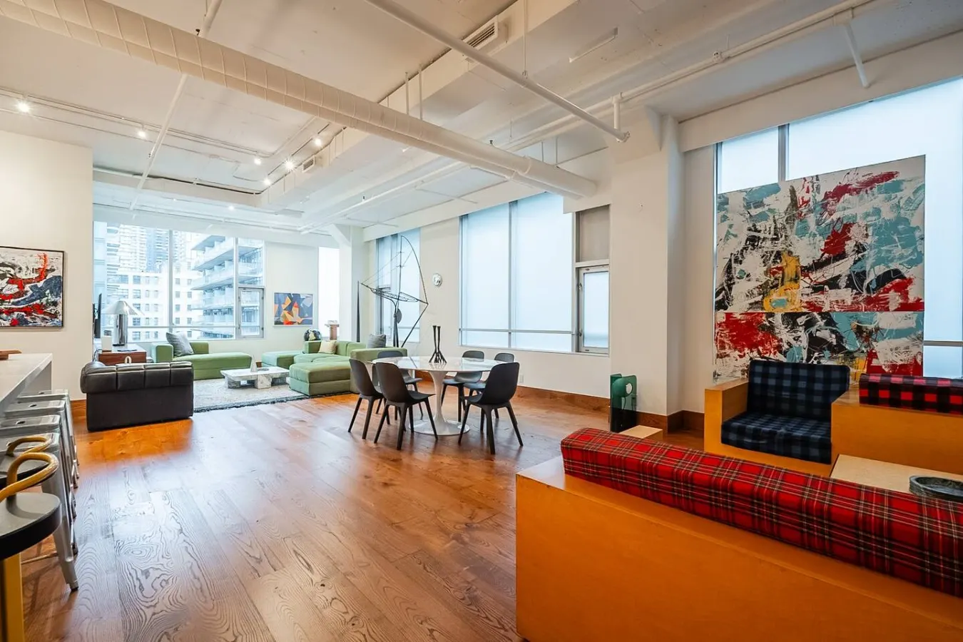 2BR Designer Loft Modern Industrial Charm 13
