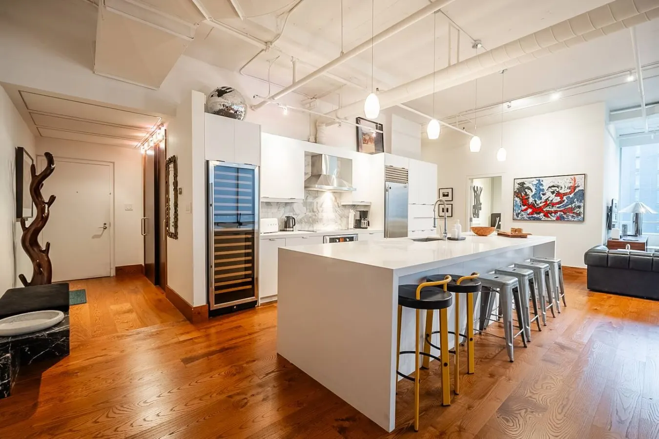 2BR Designer Loft Modern Industrial Charm 15