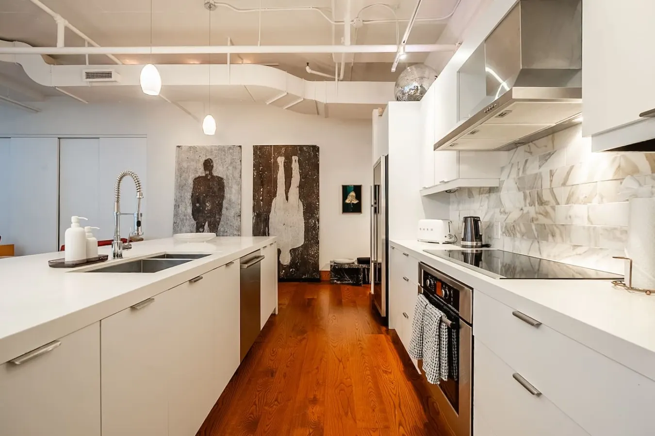 2BR Designer Loft Modern Industrial Charm 16