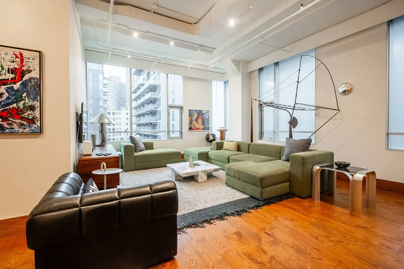 2BR Designer Loft Modern Industrial Charm 3