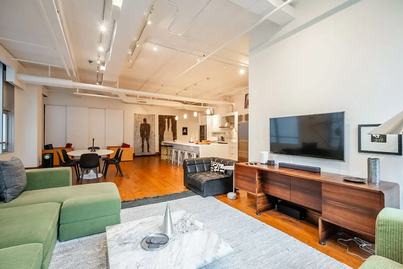 2BR Designer Loft Modern Industrial Charm 5