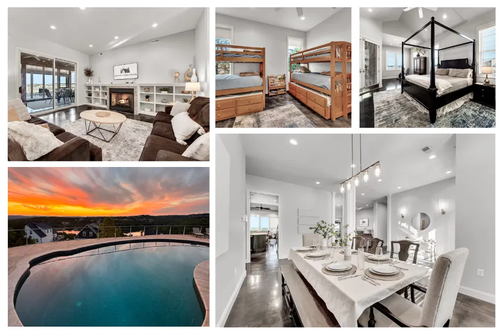 Lakeview! Private Pool, Grill, Game Room, Porch!