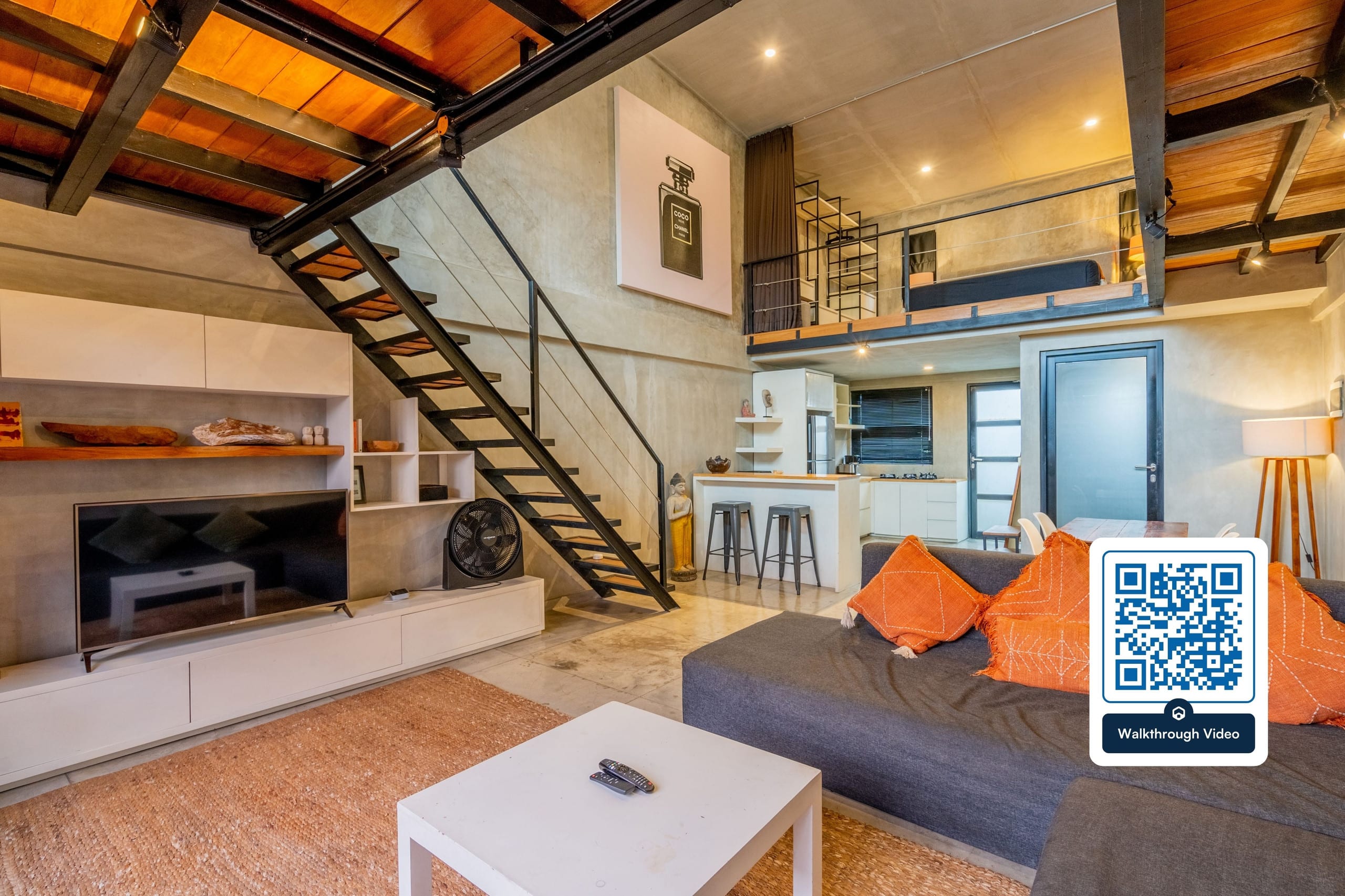 1BR Central Canggu Modern Loft – Shared Pool & BBQ - Apartments for Rent in Canggu, Bali, Indonesia 6