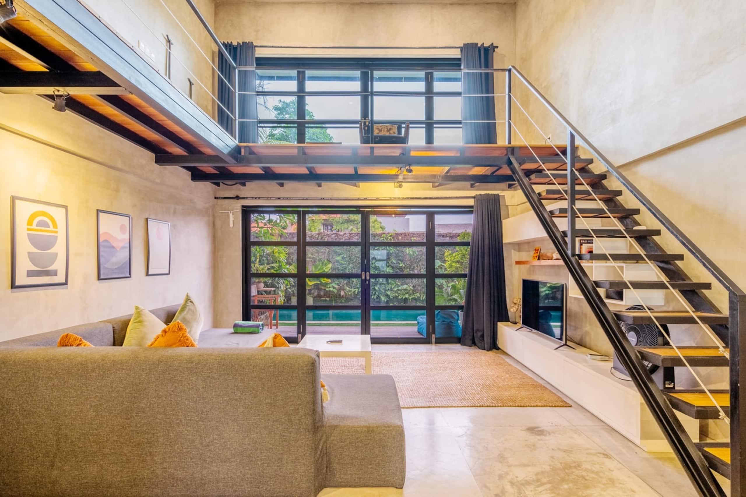 1BR Central Canggu Modern Loft – Shared Pool & BBQ - Apartments for Rent in Canggu, Bali, Indonesia — photo 2