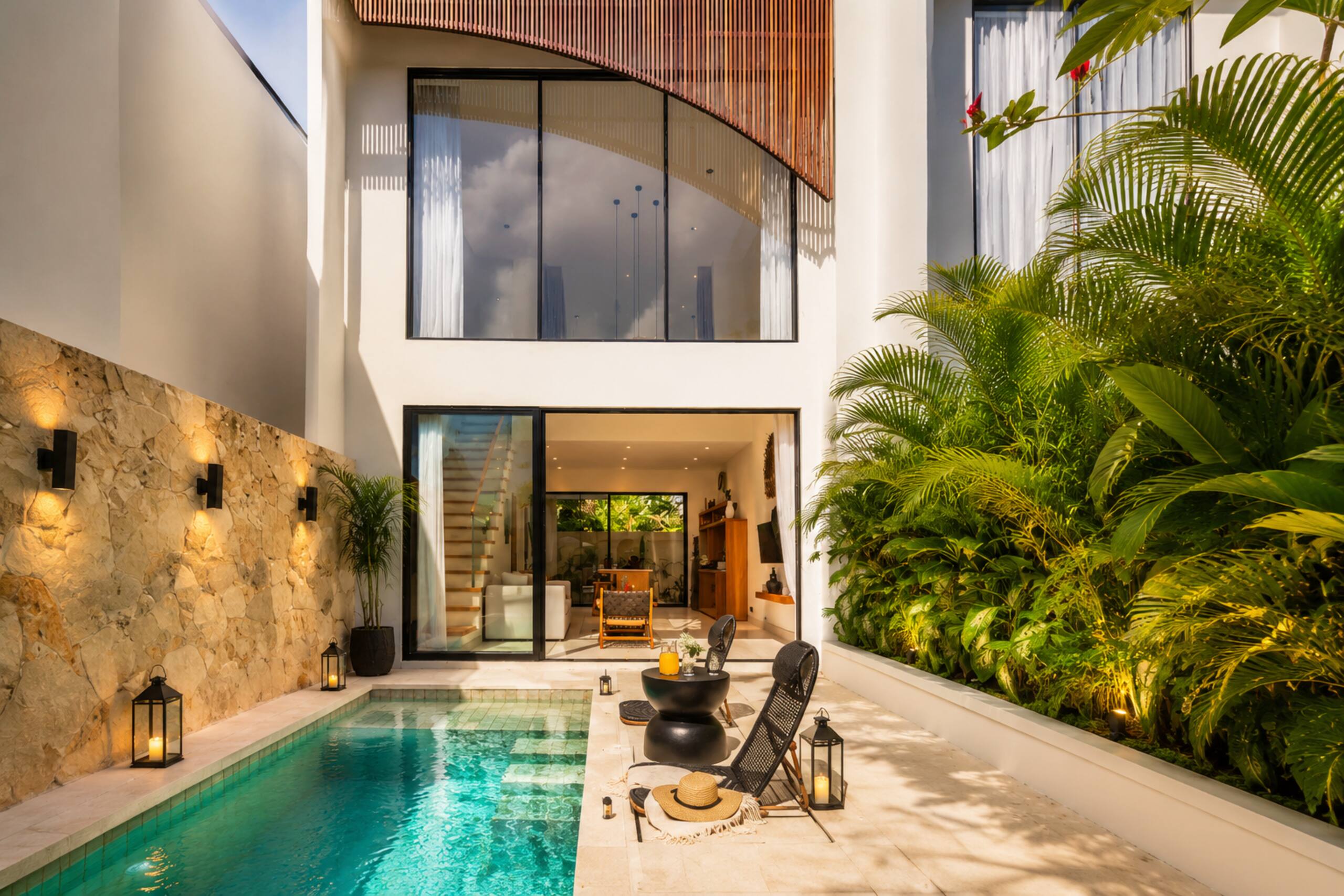 Private Pool 1BR Villa•8 min Ride BatuBolong Beach