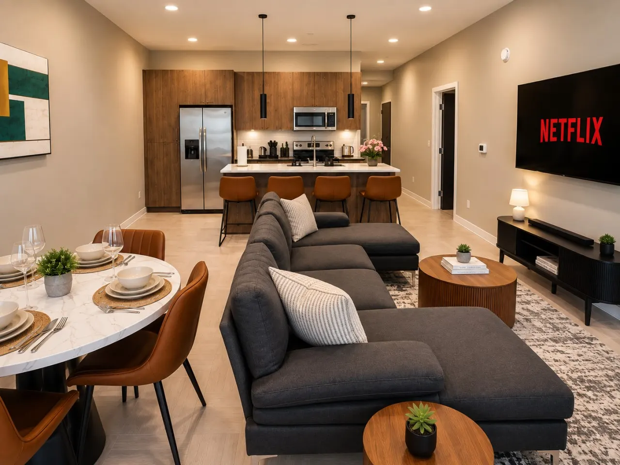 Skyline Nook 2BR Downtown Stay 5