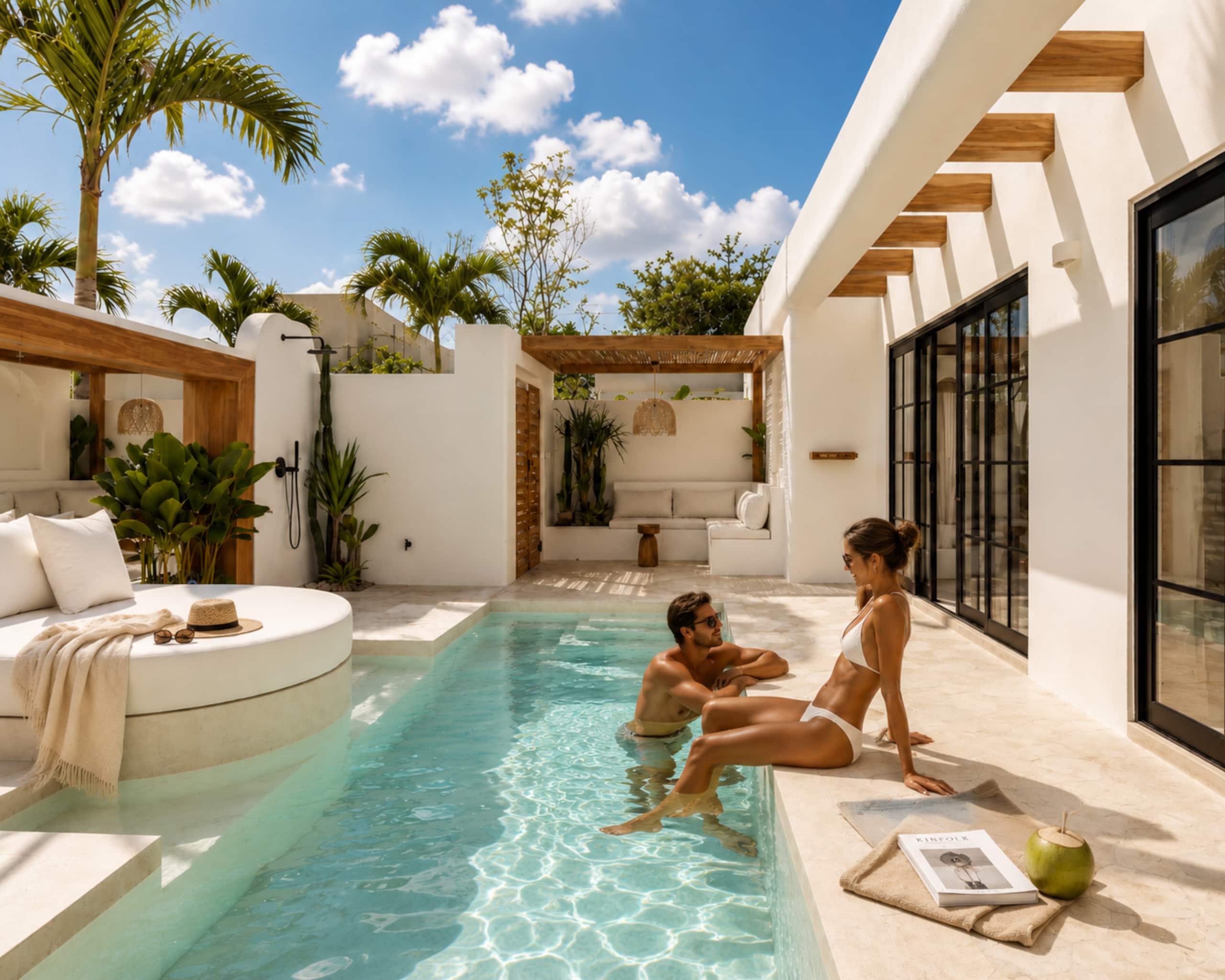 Honeymoon-style 1BR Pool Villa Nyang-Nyang•Bathtub