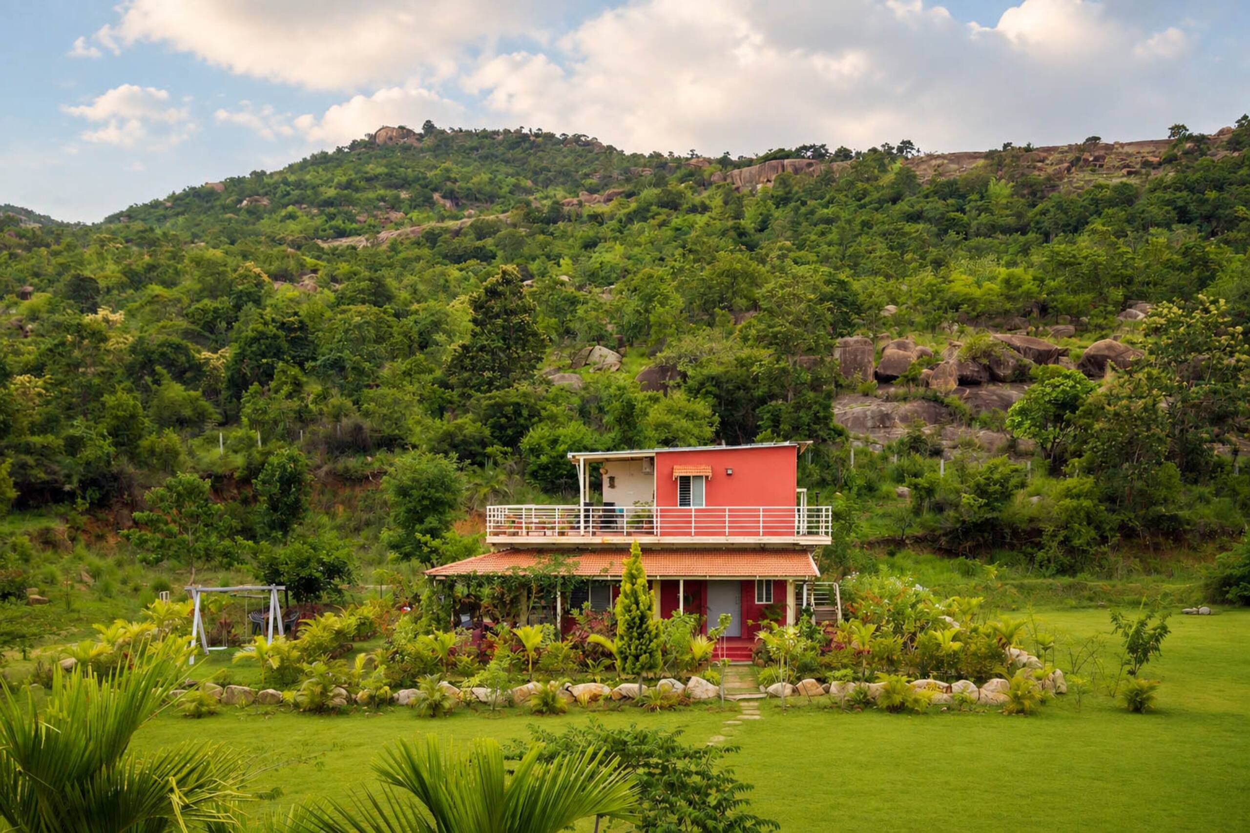 StayVista at Feel Good Farm Stay w/ BBQ & Bonfire 22