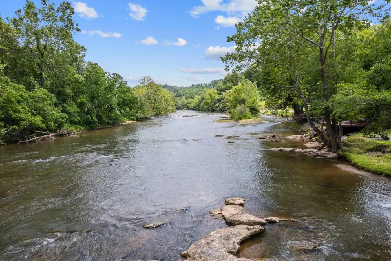 Breezy Riverfront Tiny Home with King Bed & Deck 13