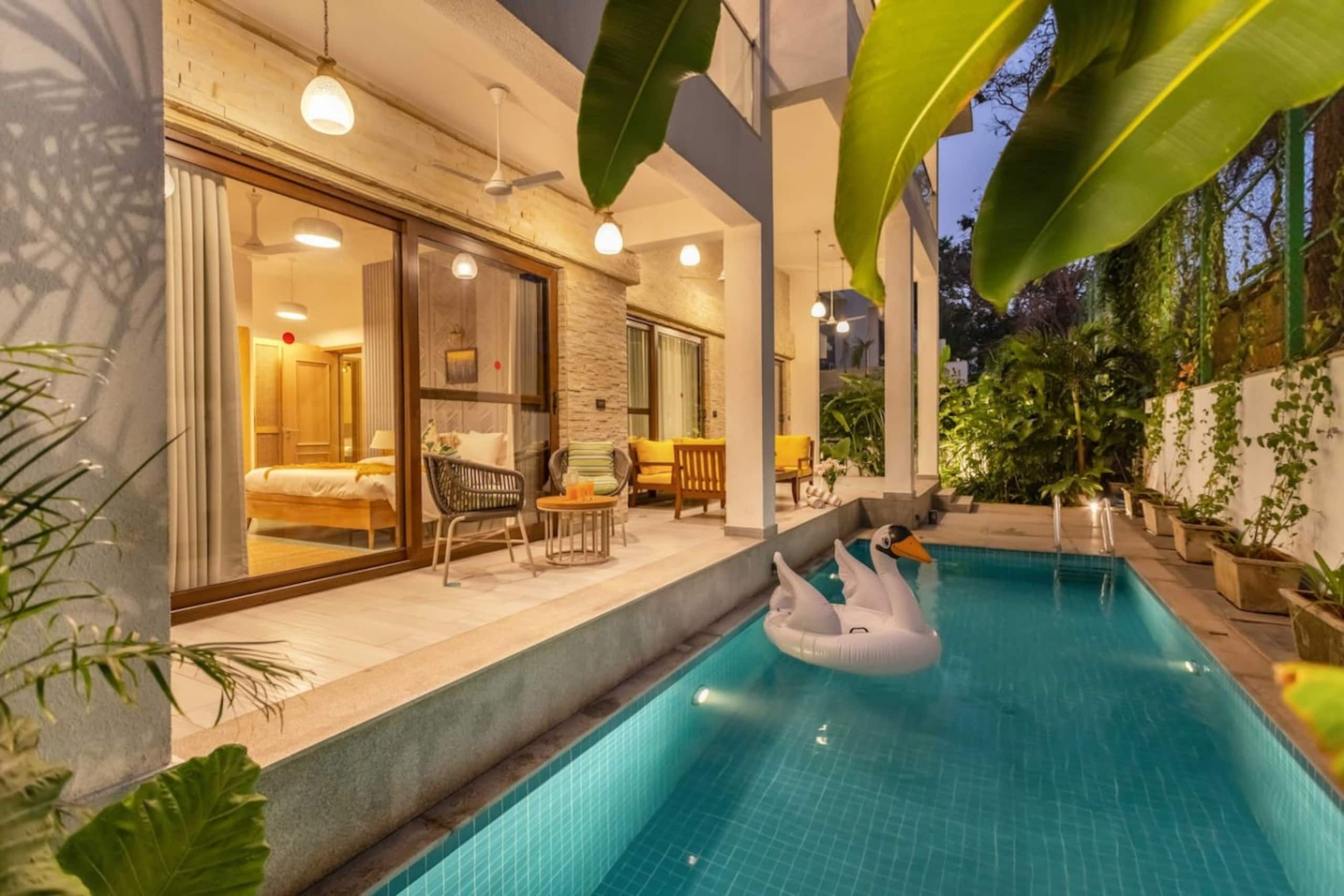 Lux 3BR Villa w Private Pool in Anjuna Gola House 1