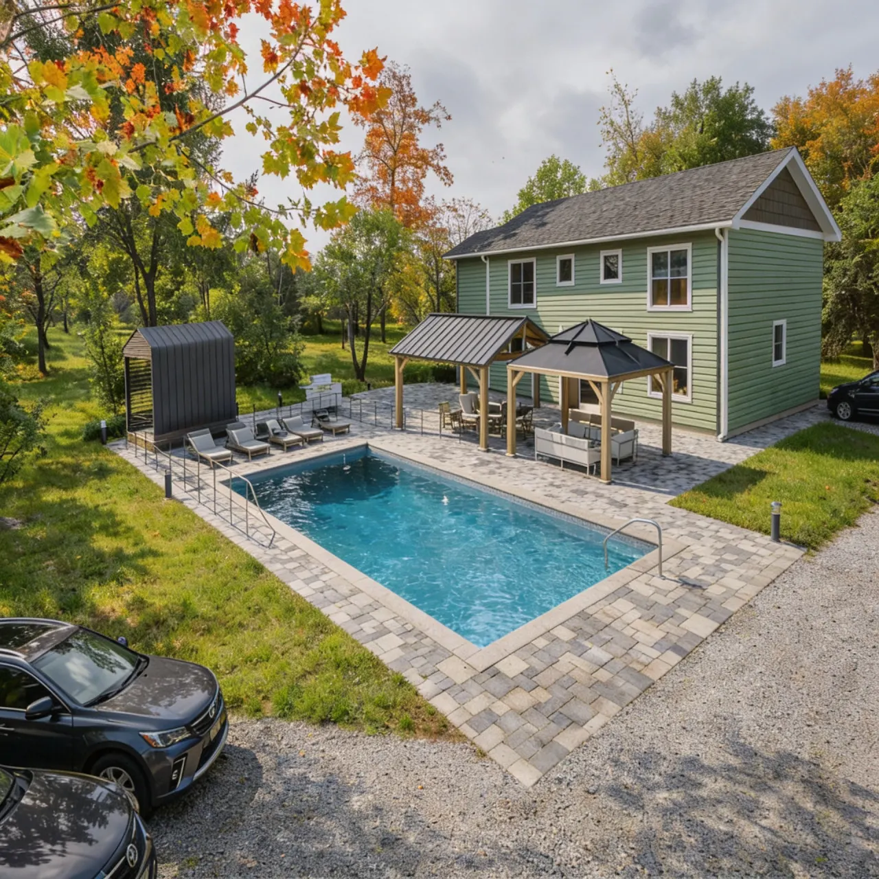Pocono River front Home near Camelback Resort