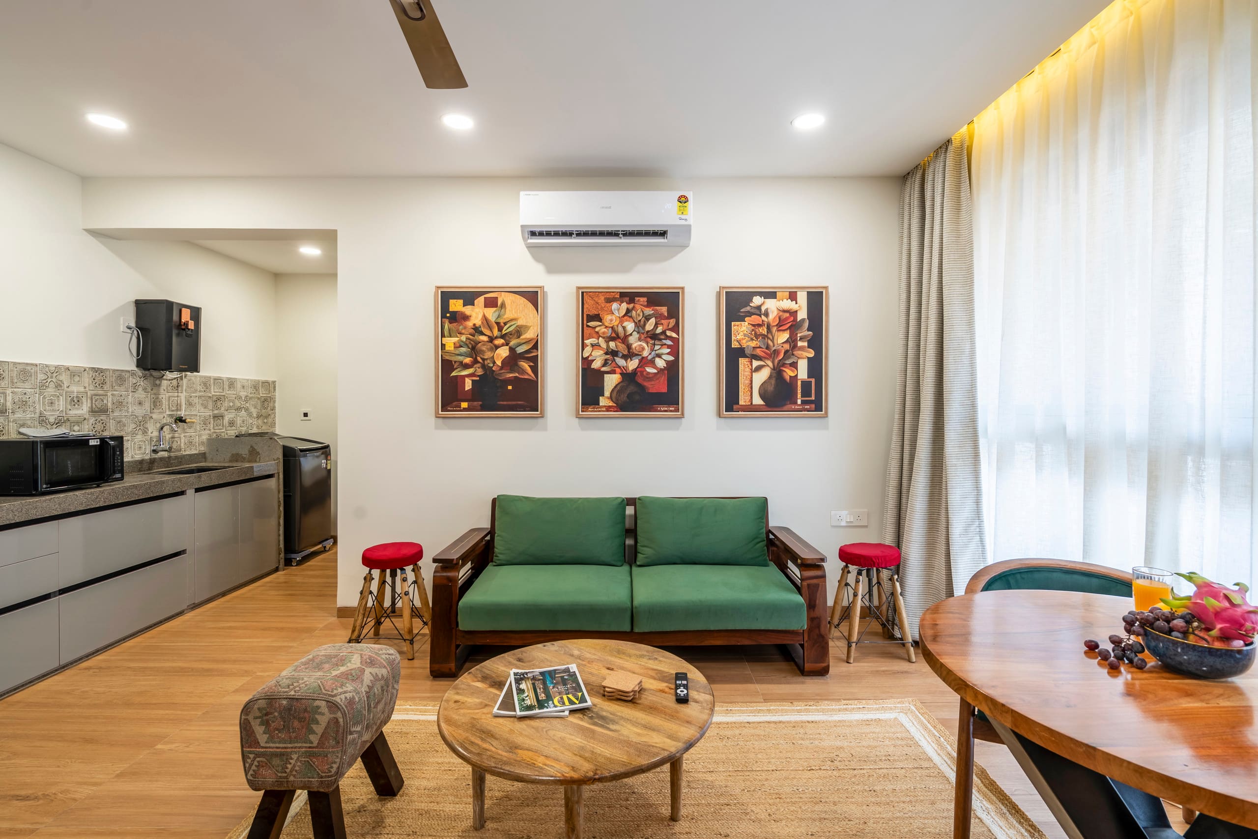 Casa Sukunn|LUXURY 1BHK|Balcony|POOL|5 mins to the BEACH|GYM 12