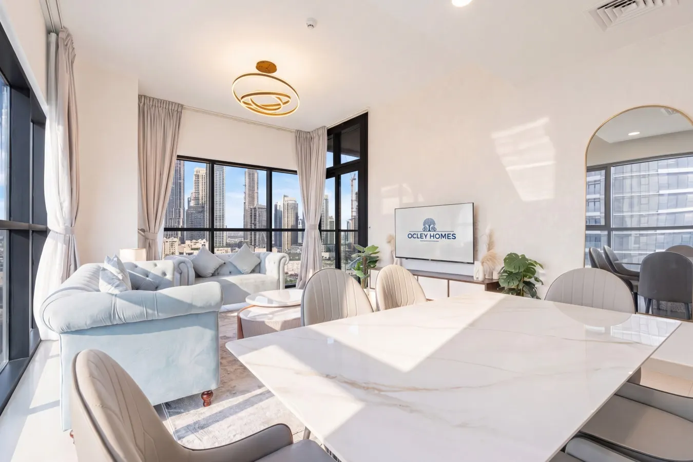 Bright Corner Home w/ Full Burj View 6