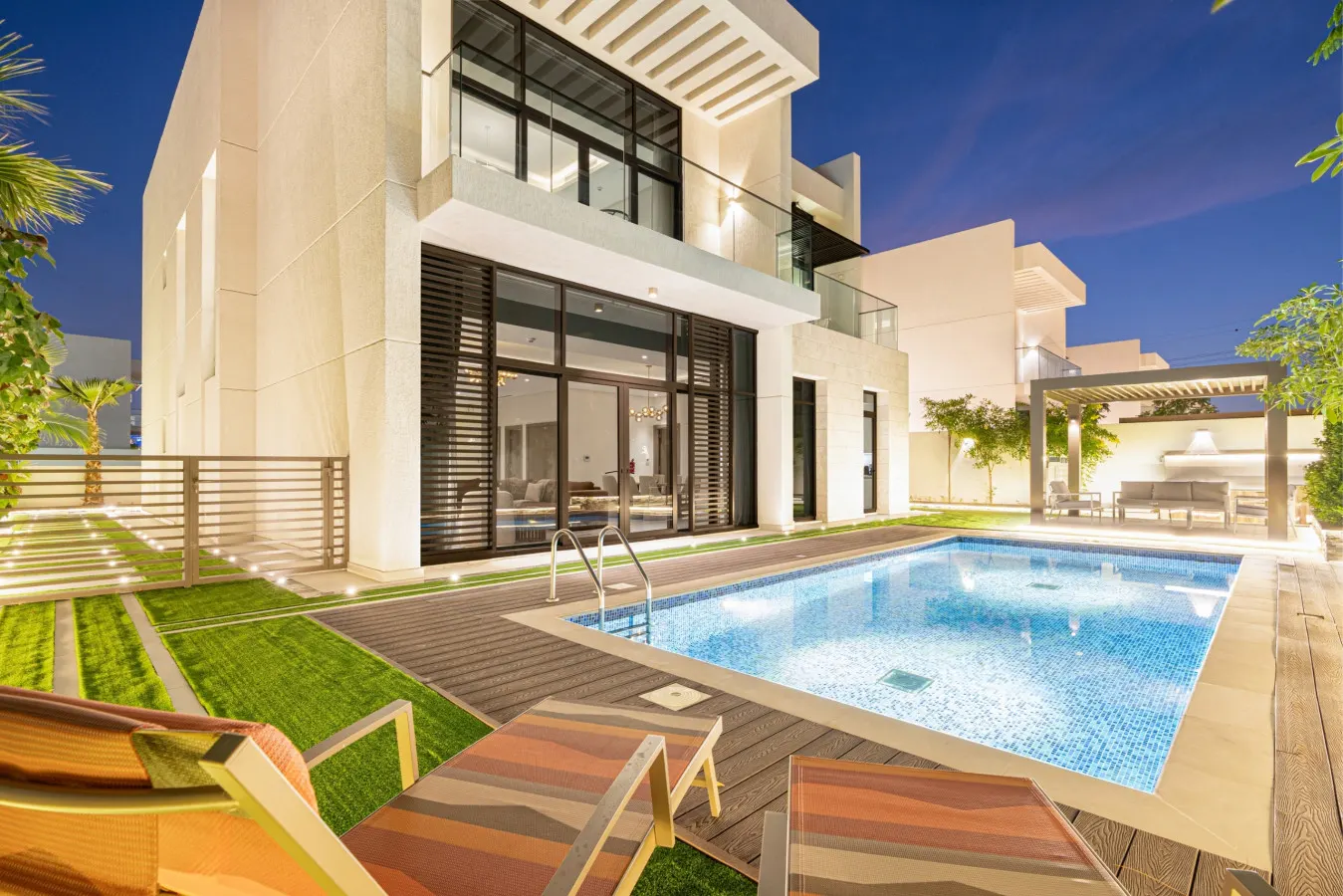 Spacious District One Villa w/ Private Pool & Lift