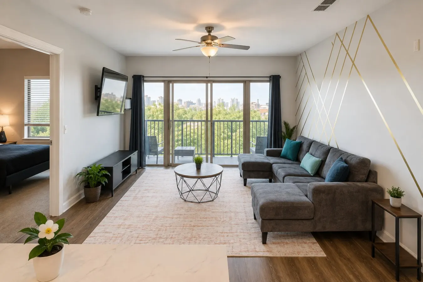 Stylish 2BR Balcony + UAB Access 8
