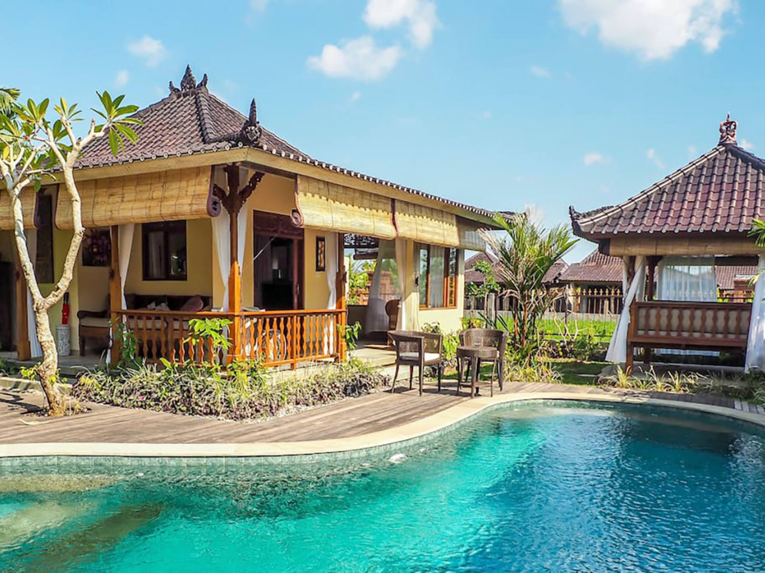 Spacious Ubud 3 br salt pool & views 12