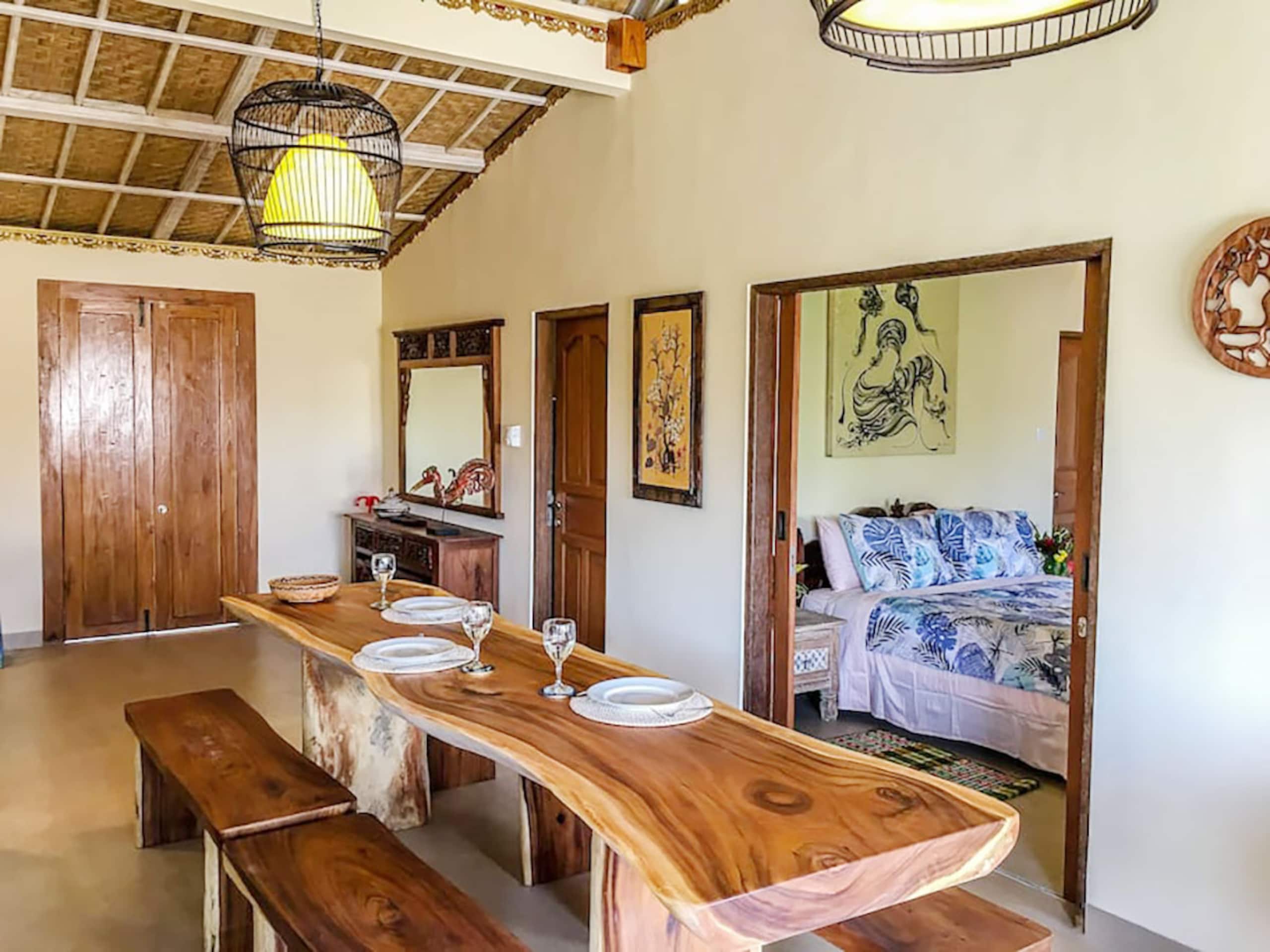 Spacious Ubud 3 br salt pool & views 5
